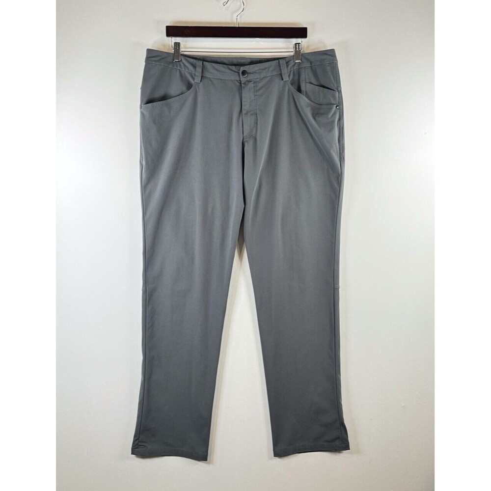 Lululemon ABC Men Pants Gray Warpstreme Straight Leg Chino Slim Stretch 38x33